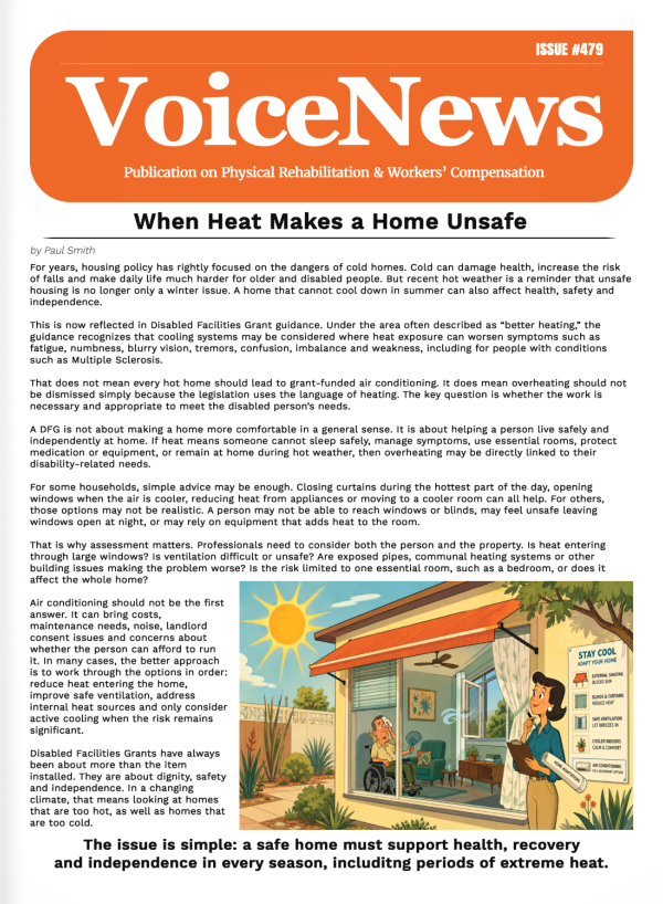 VoiceNews Cover of April 2025 Newsletter